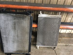 Радиатор охлаждения двигателя и кондиционера после промывки